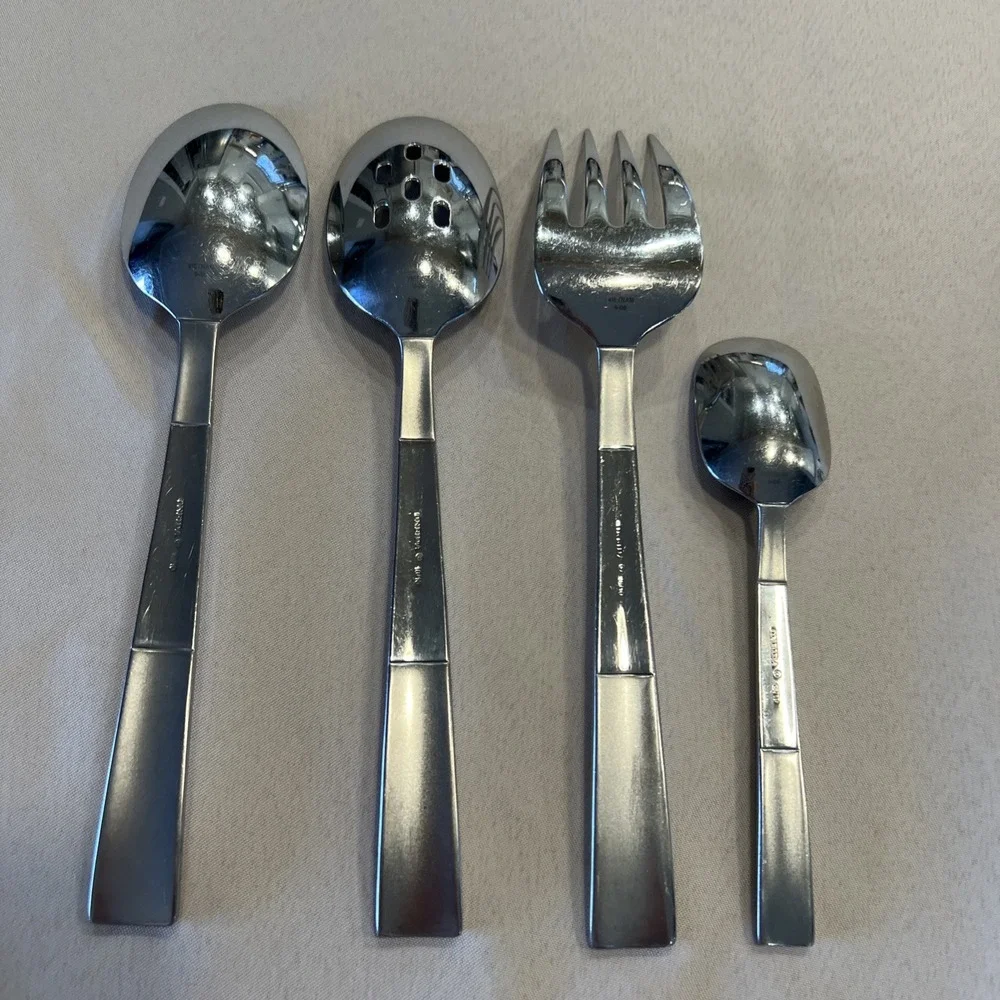 Echo Oneida Stainless 4 Pieces Serving Set